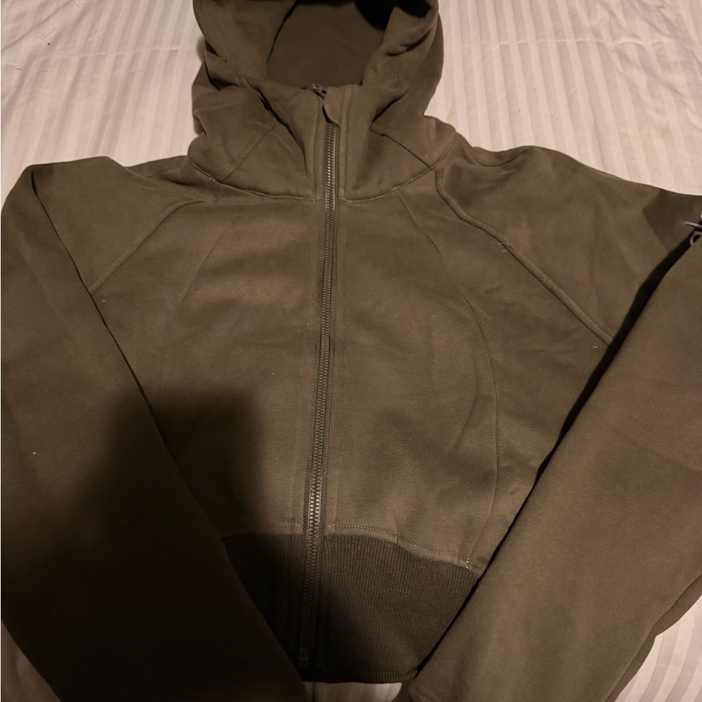 Men's Olive Green Hooded Jacket